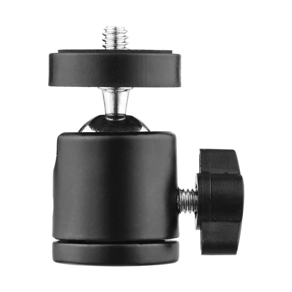 1pc Mini Swivel Ball Head Tripod Head 360 Degree Rotating Mount Base Adapter Black |   Other Studio Accessories Other Studio Accessories Black