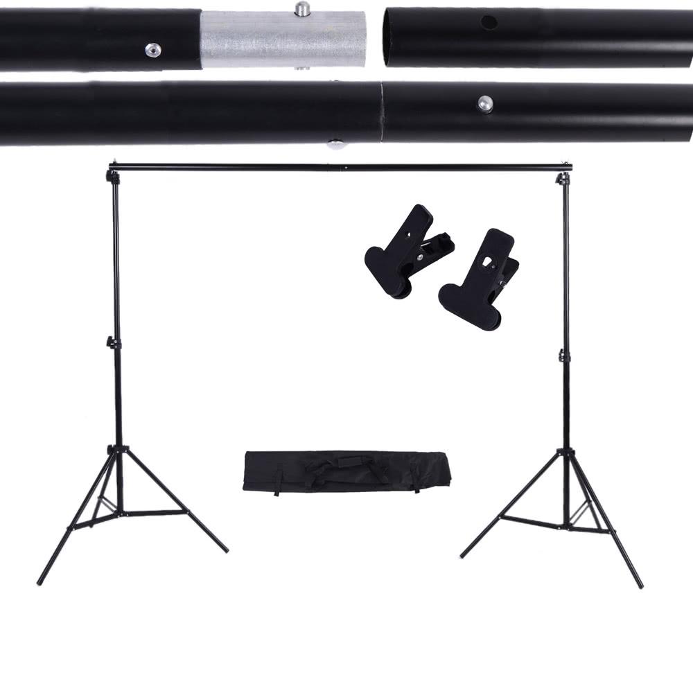 2 * 3m / 6.6 * 9.8Ft Adjustable Photo Backdrop Crossbar Kit with 2 Clamps  |   Light Stands & Accessories Light Stands & Accessories Light Stands & Accessories