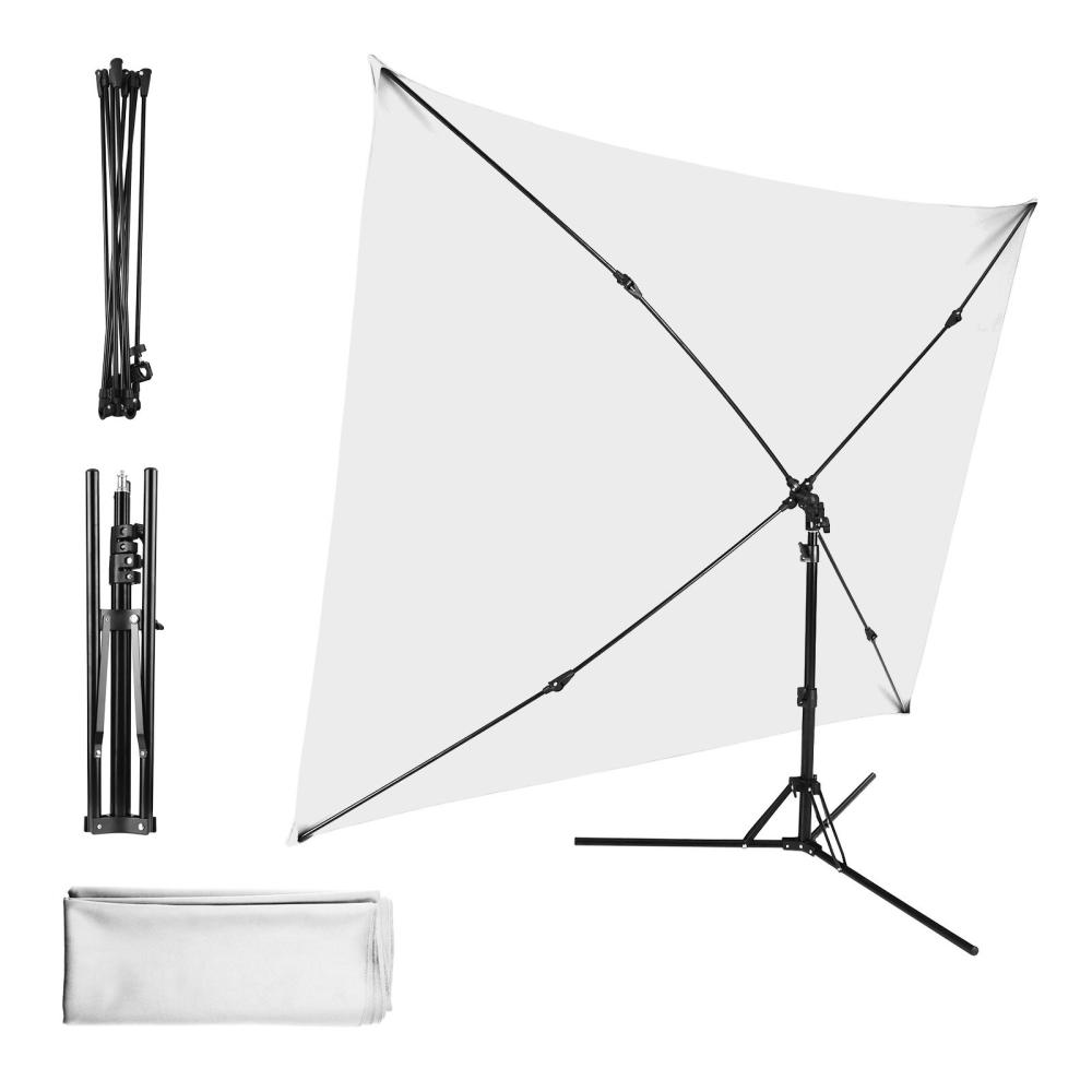 2×1.5m/ 6.5×4.9ft Green Screen Backdrop Photography Background with Adjustable  Tripod Cross-Shaped Stand for Streaming Gaming Studio Photography White |   Backgrounds & Accessories Backgrounds & Accessories Backgrounds & Accessories