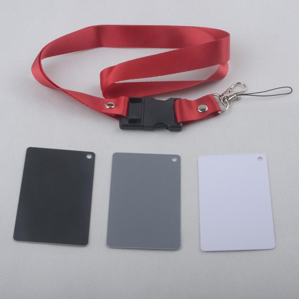 3 in 1 Pocket-Size Digital White Black Grey Balance Cards 18% Gray Card Black/White/Grey |   Other Studio Accessories Other Studio Accessories Black/White/Grey