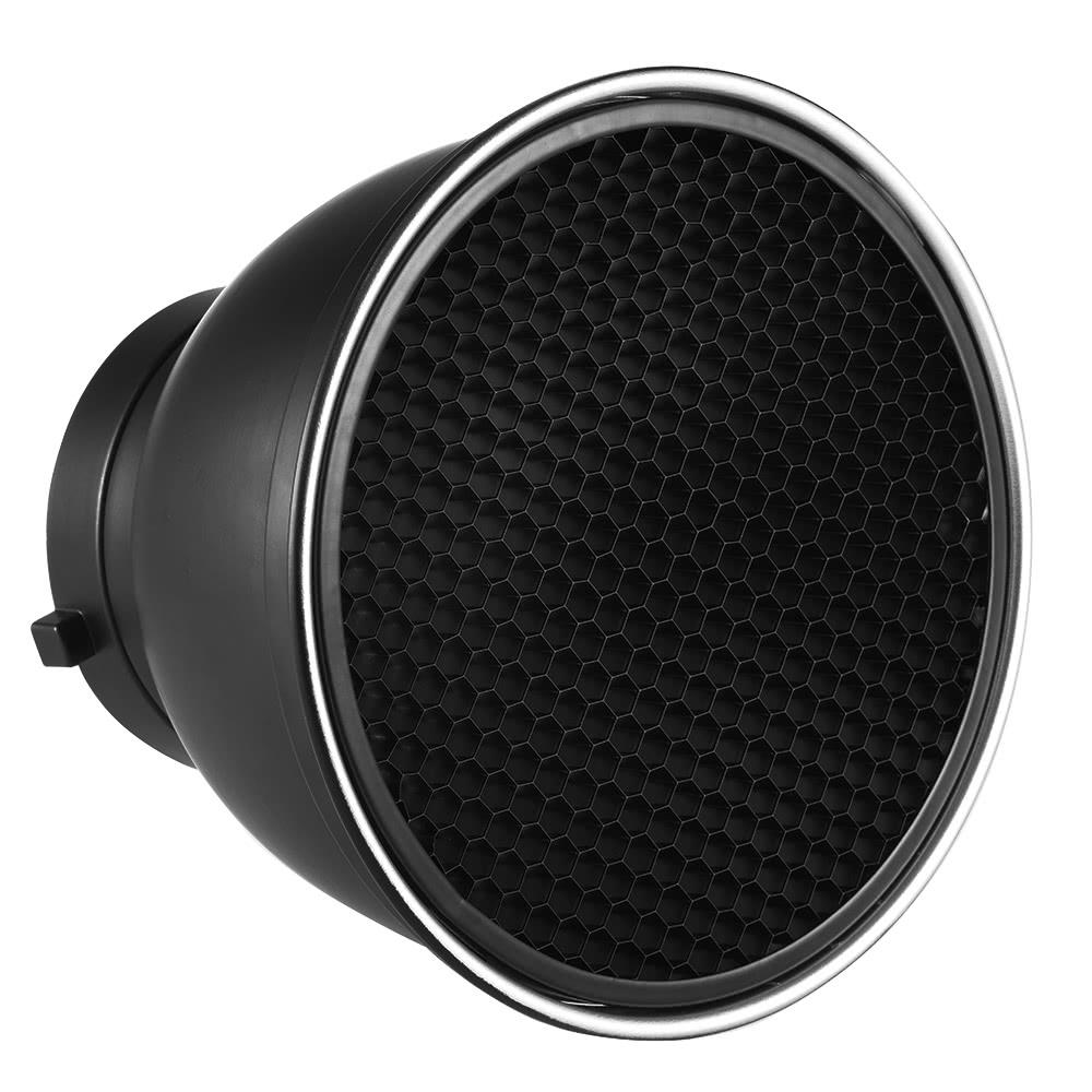 7 inch Standard Reflector Diffuser Lamp Shade Dish with 60° Honeycomb Grid for Bowens Mount Studio Strobe Flash Light Speedlite Black |   Reflectors & Accessories Reflectors & Accessories Black