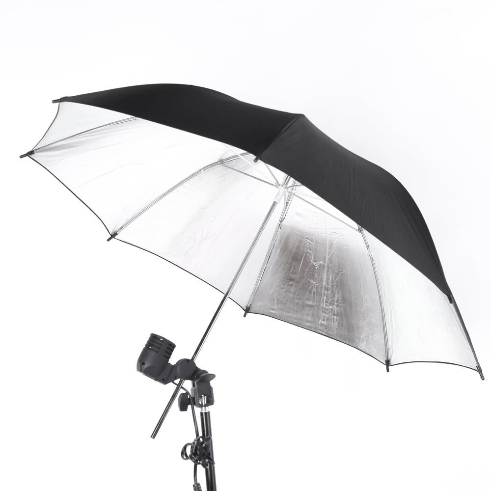 83cm 33in Studio Photo Strobe Flash Light Reflector Umbrella Black & Silver |   Umbrellas Studio Lighting & Equipment Black & Silver