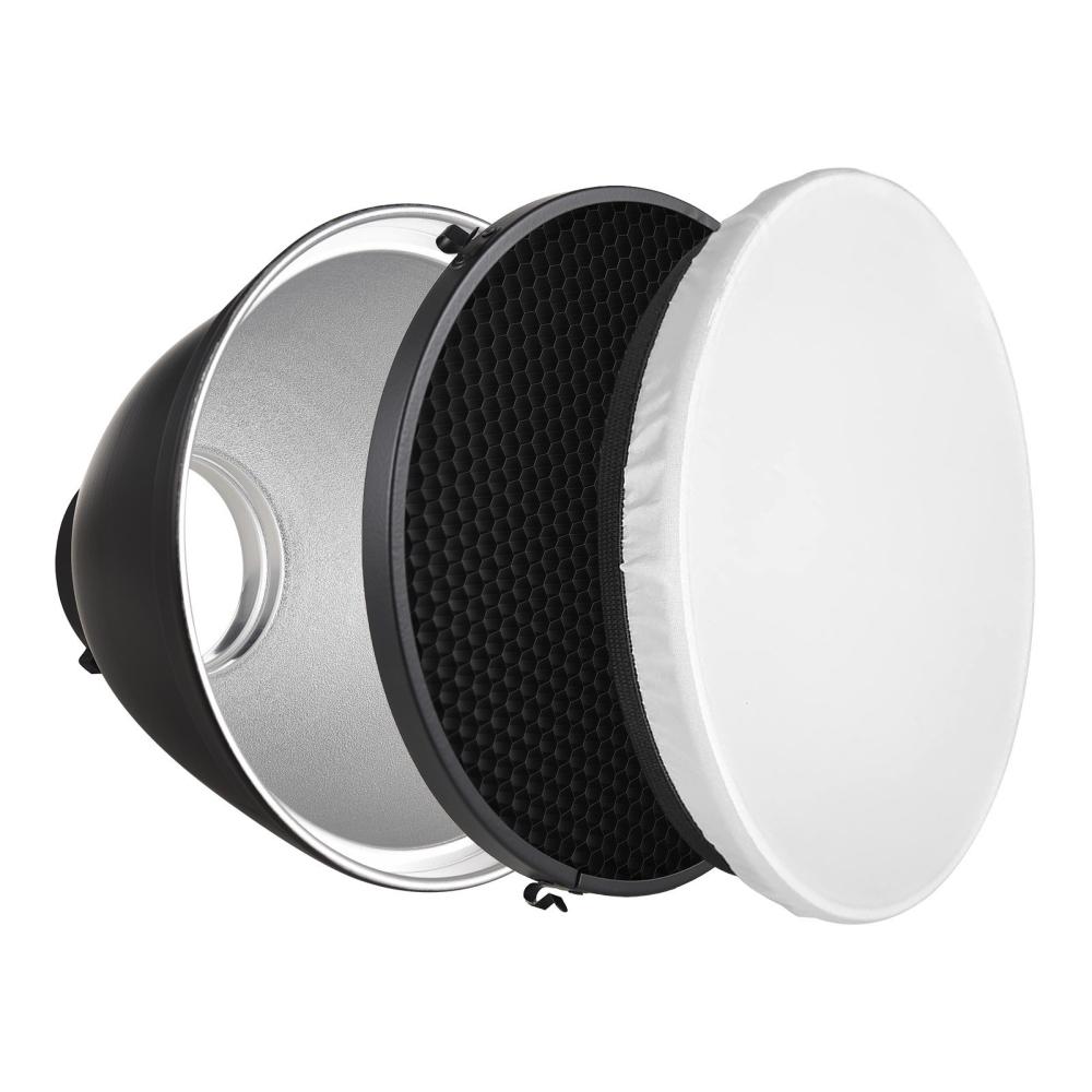 9 Inch Reflector Diffuser Bowens Mount Photography Lamp Shape Dish with 60 Degrees Honeycomb Grid and White Soft Cloth for Studio Strobe Flash Light Speedlite  |   Other Studio Accessories Other Studio Accessories Other Studio Accessories