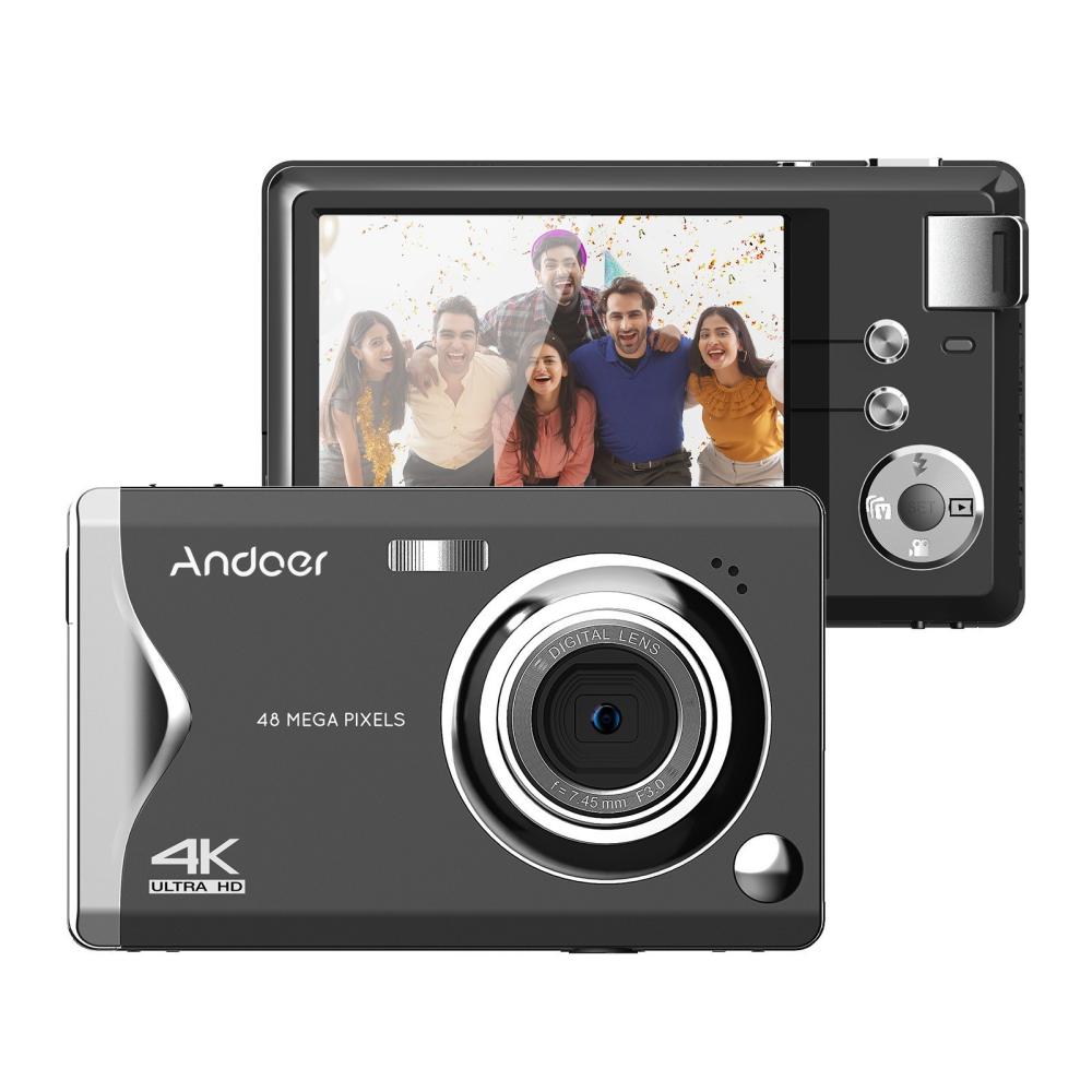 Andoer 3.0inch TFT Portable Digital Camera 48MP 4K HD 16X Zoom Auto Focus Black |   Digital Cameras Cameras & Camcorders Black