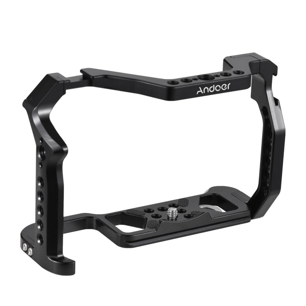 Andoer Camera Cage Aluminum Alloy Camera Video Cage Black |   Camera Cages Camera Cages Black