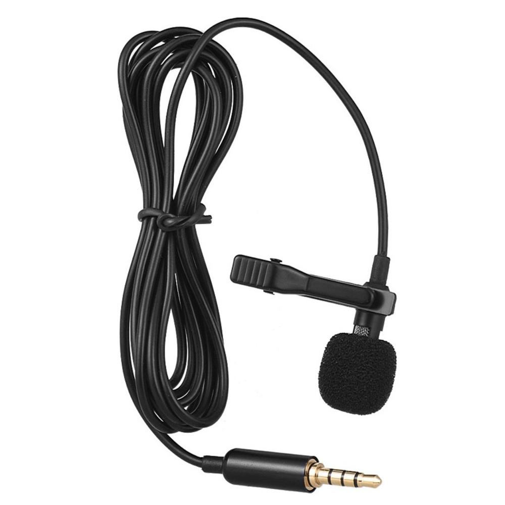 Andoer EY-510A Mini Portable Clip-on Lapel Lavalier Condenser Mic Wired Microphone for iPhone iPad Android Smartphone DSLR Camera Computer PC Laptop Black |   Other Camera Accessories Cameras & Camcorders Black