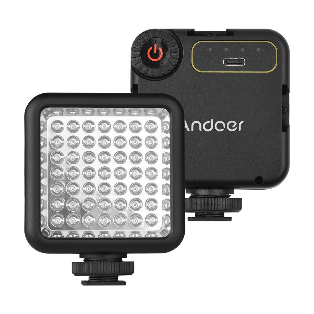 Andoer IR49S Mini IR Night Vision Light Infrared Photography Light for Video Camera Camcorder Black |   Studio Lighting Studio Lighting Black