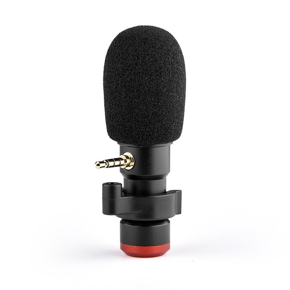 Andoer MIC06 Mini Plug-in Smartphone Microphone Mic 3.5mm TRRS Plug for Smartphone Video Recording Live   Broadcast Online Singing Chatting Black |   Other Studio Accessories Other Studio Accessories Black