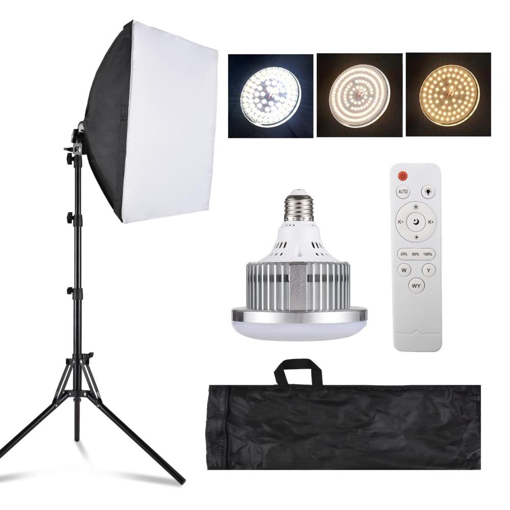 Andoer Studio Photography Light Kit Softbox Lighting Set Black And Silver |   Soft Boxes Soft Boxes Black And Silver