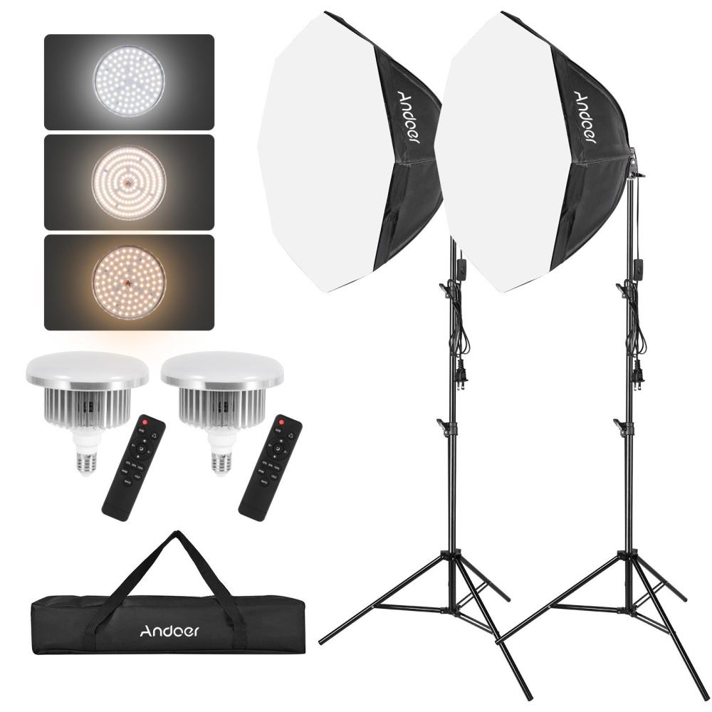 Andoer Studio Photography Light kit Softbox Lighting Set  |   Soft Boxes Soft Boxes Soft Boxes