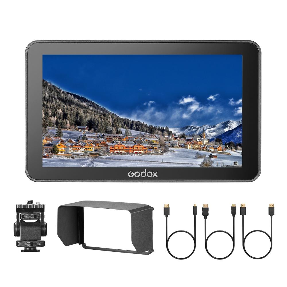 Godox GM6S 5.5 Inch 4K Camera Monitor 1200nit Ultra-bright Video Monitor Black |   Video Monitors Video Monitors Black