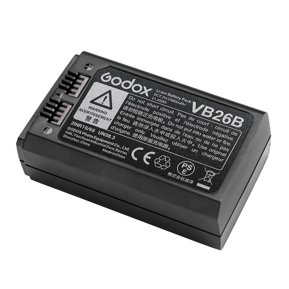 Godox VB26B Li-ion Battery DC 7.2V 2980mAh 21.45Wh Replacement Battery for Godox V1S V1C V1N V1F V1O V1P Round Head Flash Speedlite Black |   Other Flash Accessories Flashes & Accessories Black