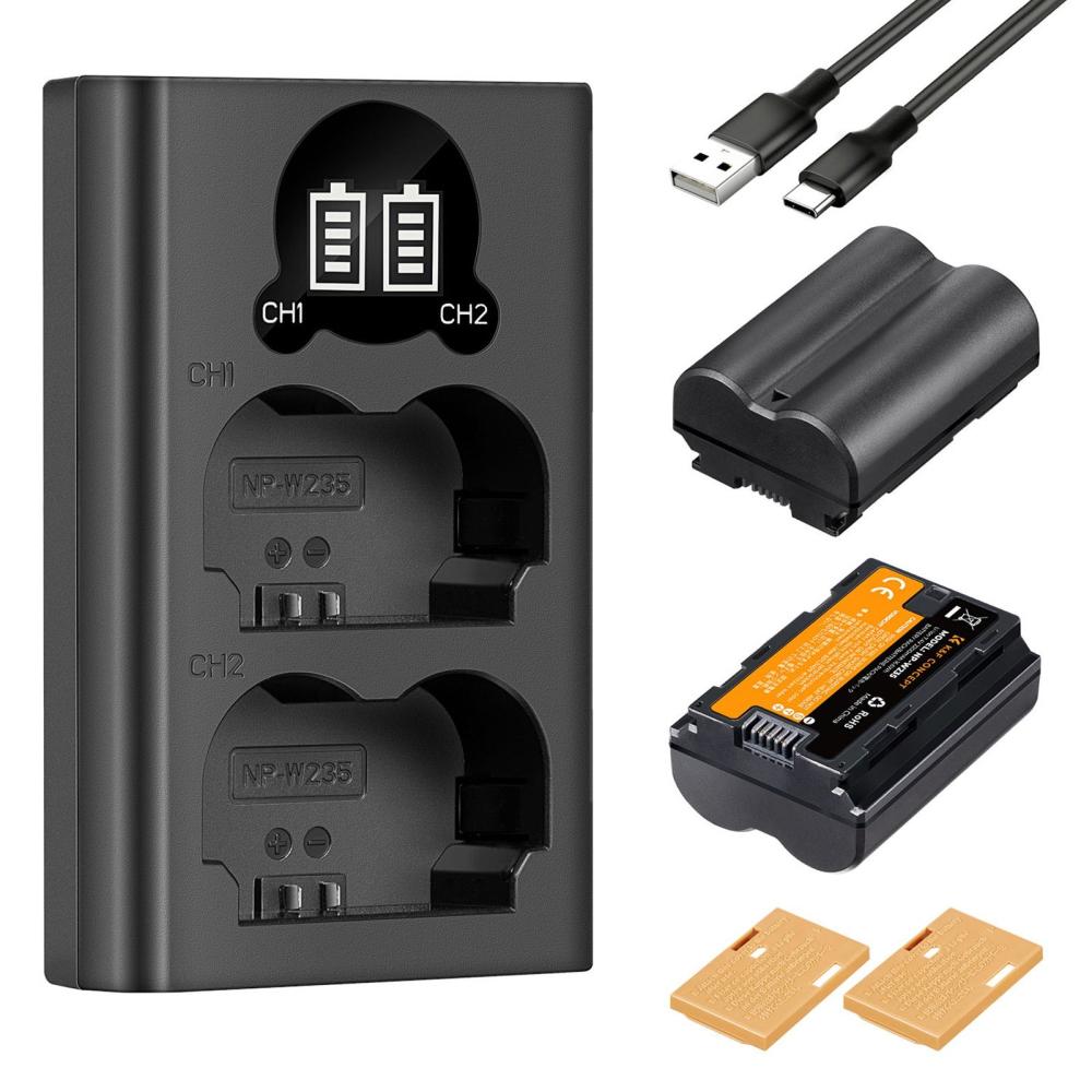 K&F CONCEPT Camera Battery and Charger Kit  |   Batteries & Power Supplies Batteries & Power Supplies Batteries & Power Supplies