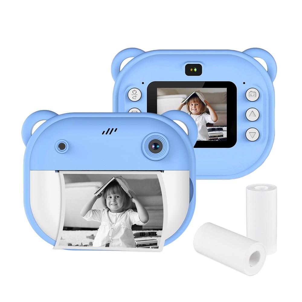 Kids Instant Print Camera 1080P Digital Camera with Dual Lens 2 Inch Screen Blue |   Digital Cameras Cameras & Camcorders Blue