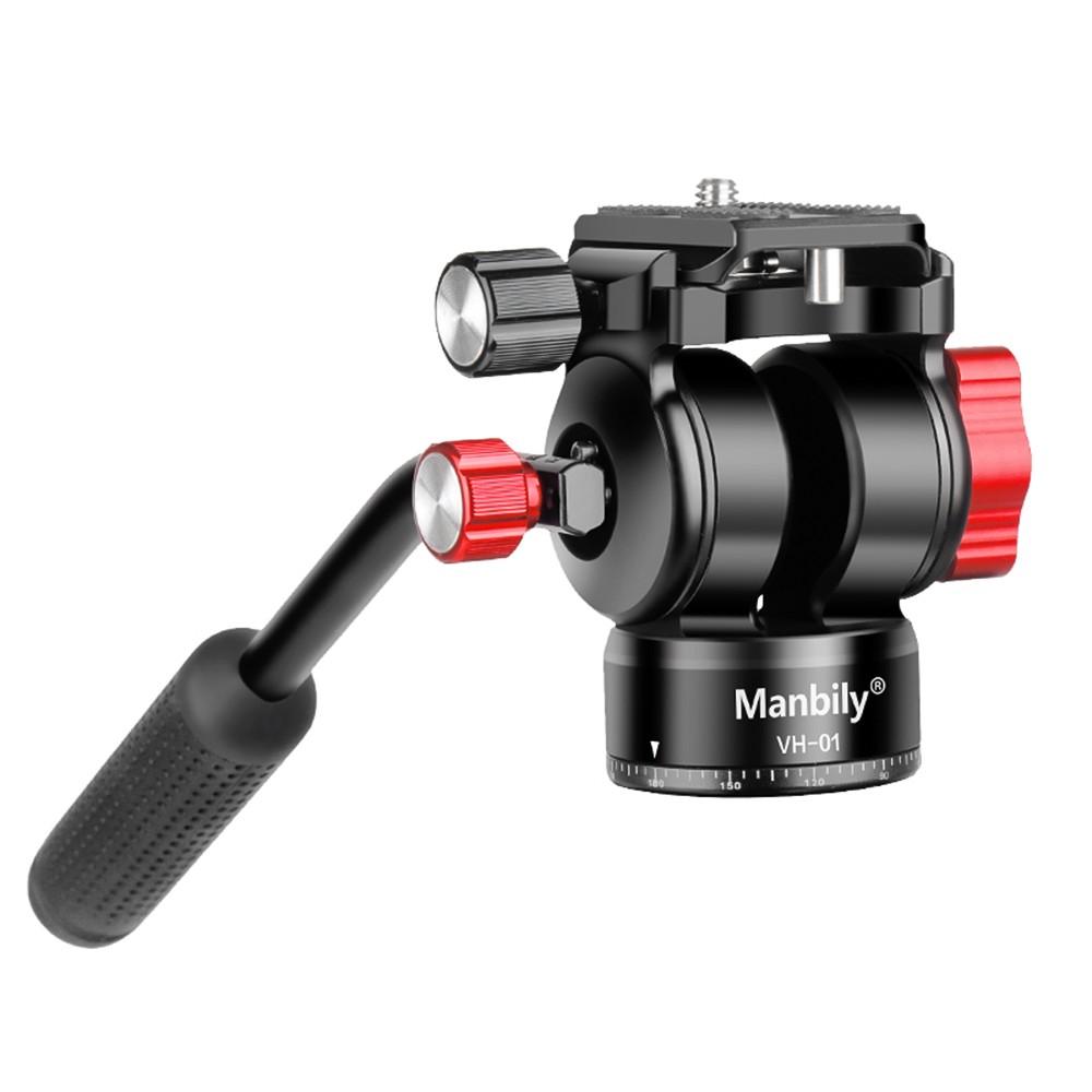 Manbily VH-1 Compact Video Fluid Head Pan Tilt Tripod Head Panorama Ballhead Tripod Mount  |   Monopods & Support Monopods & Support Monopods & Support