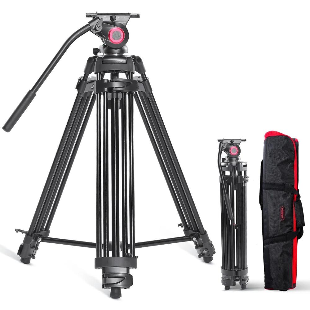 miliboo MTT605A 66.9inch Foldable Tripod Camera Stand with Fluid Tripod Head  |   Tripods Tripods Tripods