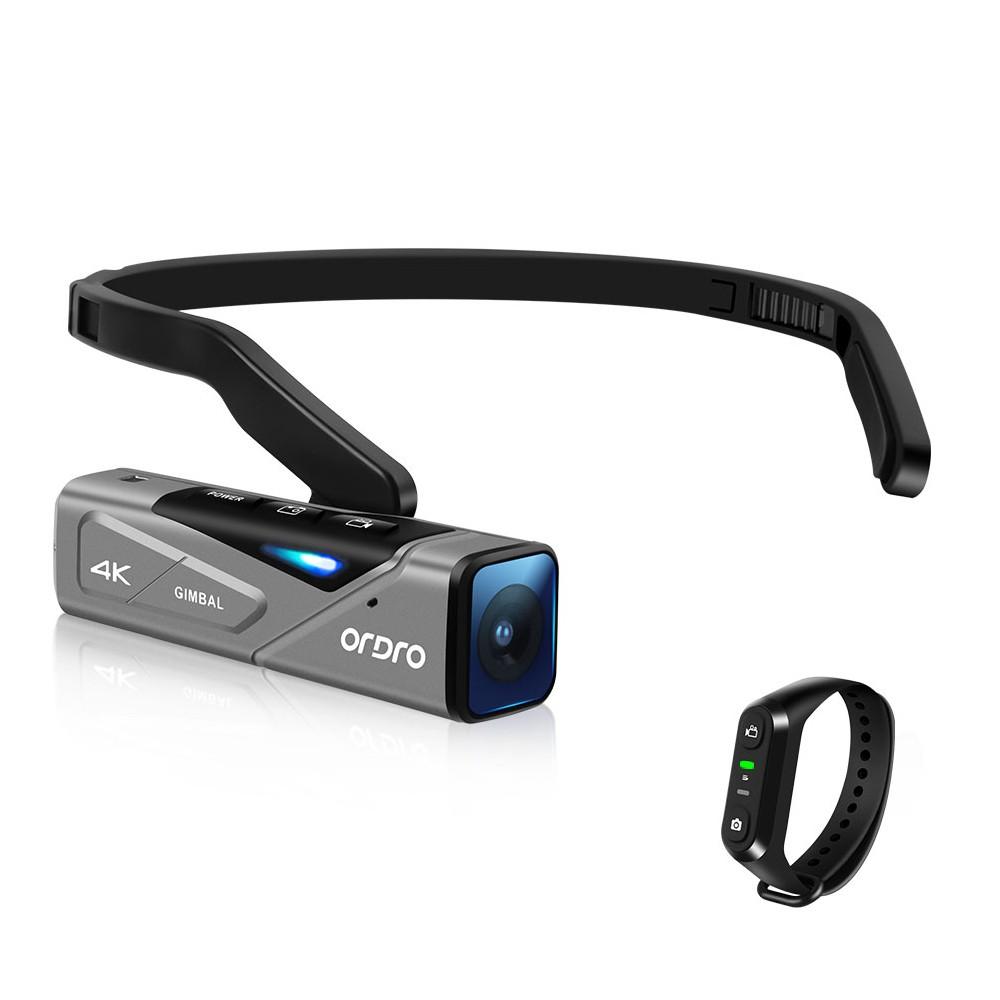 ORDRO EP7 Head Wearable 4K 60fps Video Camera with Remote Control Black |   Action Cameras Action Cameras Action Cameras