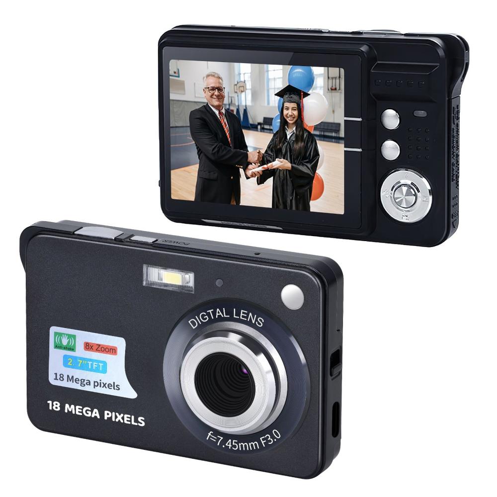 Portable 720P Digital Camera Video Camcorder 2.7 Inch Large TFT Screen with Carry Bag Black |   Digital Cameras Cameras & Camcorders Black