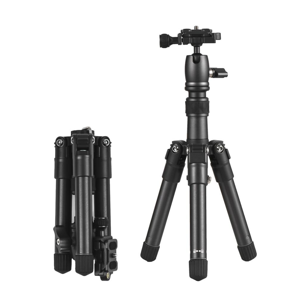 Portable Aluminum Alloy Desktop Tripod Stand Black |   Tripods Tripods Black