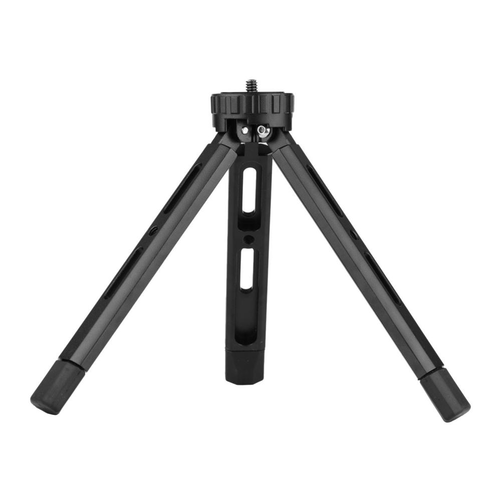 Tabletop Folding Tripod Aluminum Alloy With 1/4 Screw Mount Function Leg Design Black |   Tripods Tripods Black