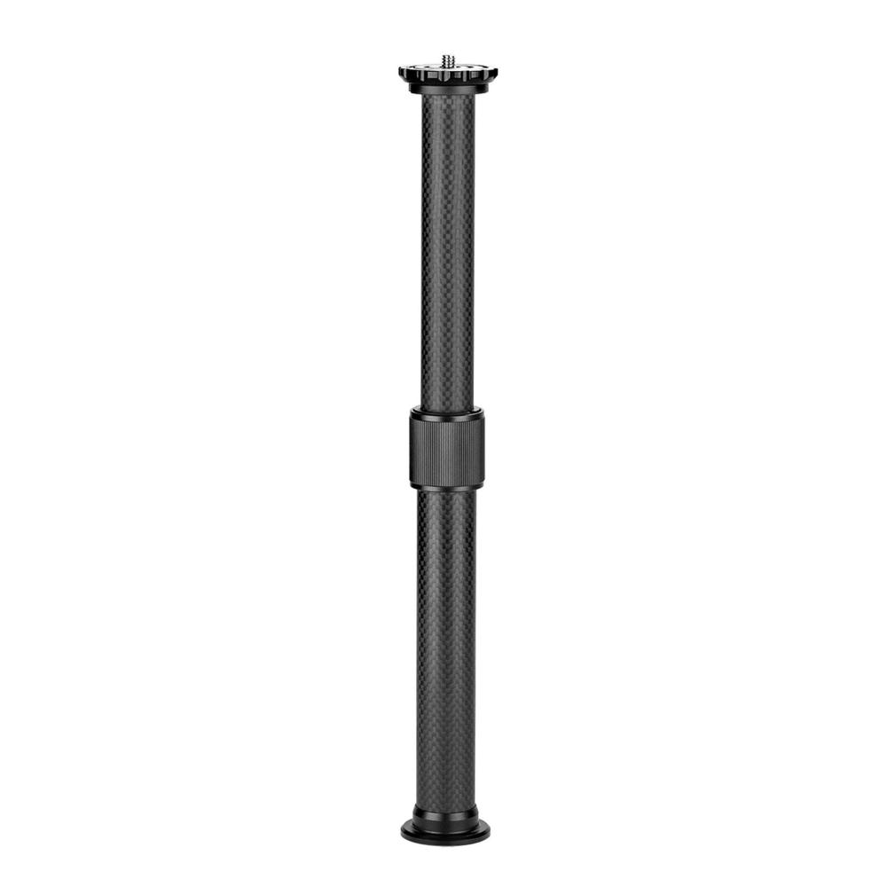 Universal Carbon Fiber Tripod Extension Pole 2-section Extendable Rod Max. Height 32cm/12.6in with 1/4 Inch Screw for Tripod Monopod Black |   Monopods & Support Monopods & Support Black