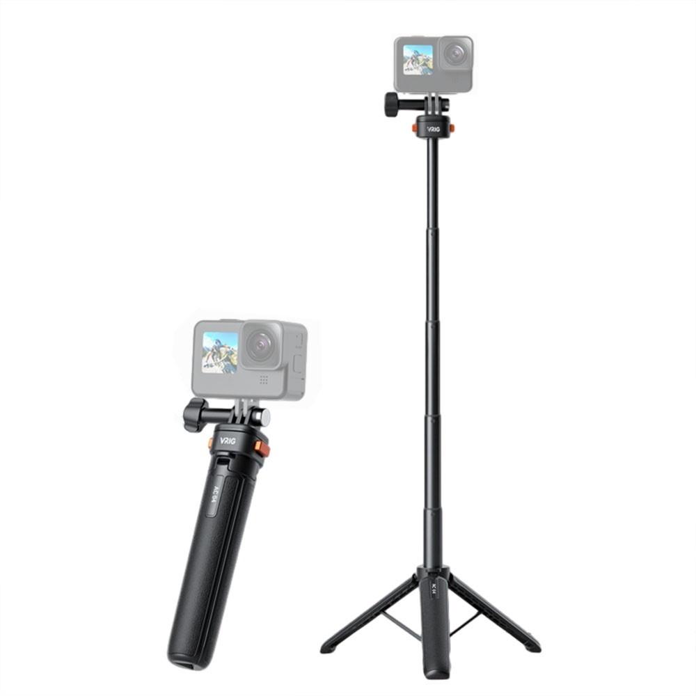 VRIG AC04 Extendable Selfie Stick Tripod Stand with Magnetic Quick Release Mounting Head  |   Tripods Tripods Tripods