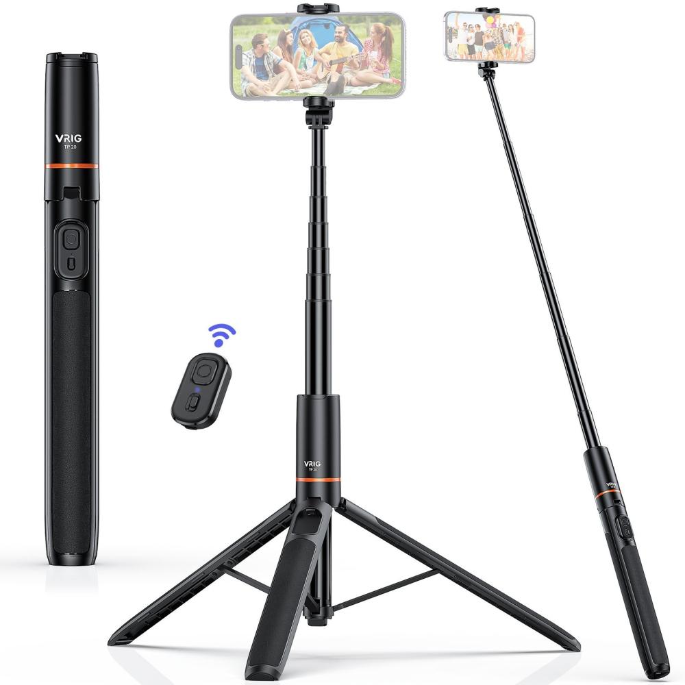 VRIG TP-19 Extendable Selfie Stick Tripod for Phone  |   Tripods Tripods Tripods