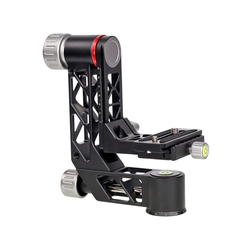 XILETU XGH-3 Panoramic Gimbal Tripod Head Aluminum Alloy Material with QR Plate 1/4 Inch & 3/8 Inch Screw Interface Black |   Other Studio Accessories Other Studio Accessories Black