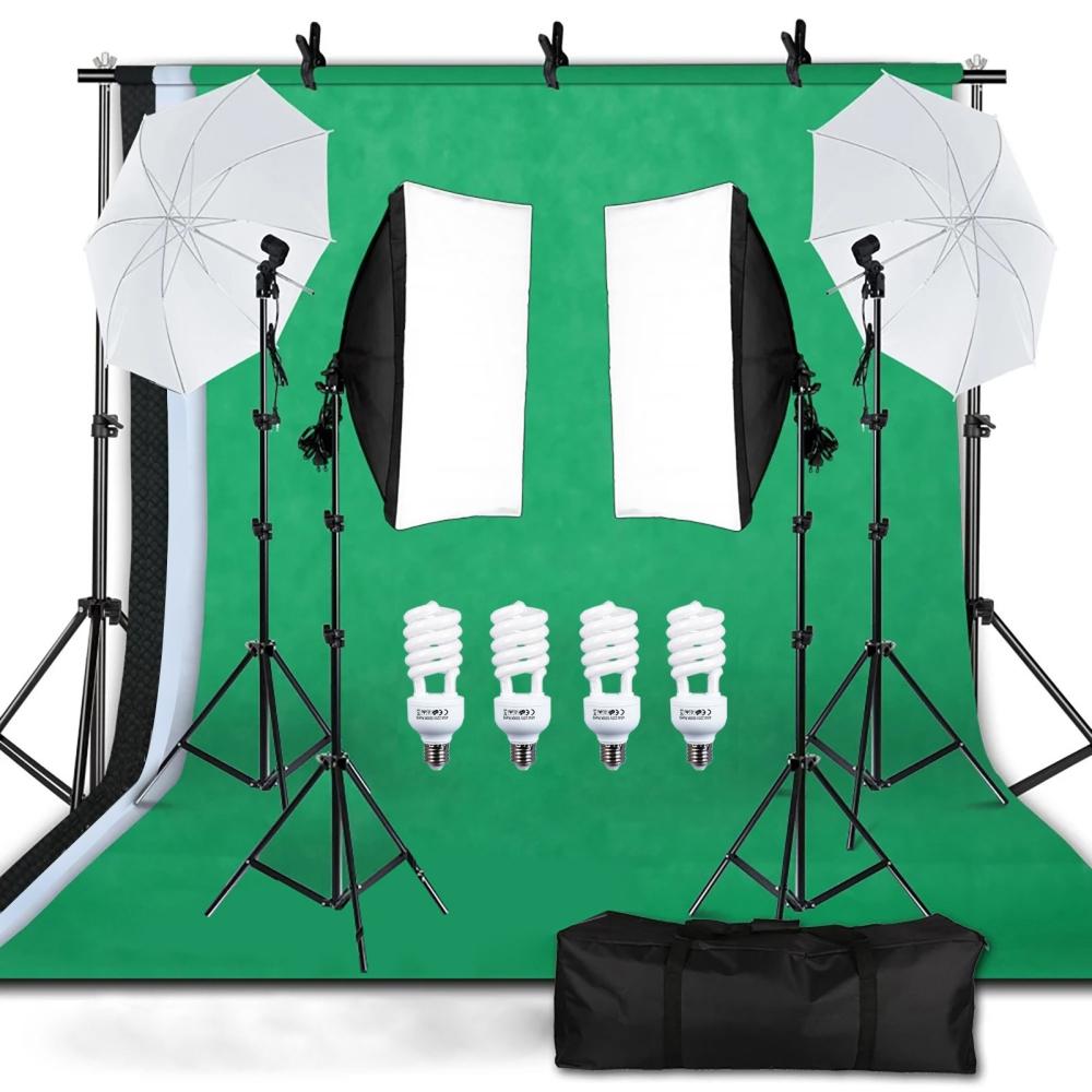 Andoer Studio Photography Light Kit Softbox Lighting Set  |   Soft Boxes Soft Boxes Soft Boxes