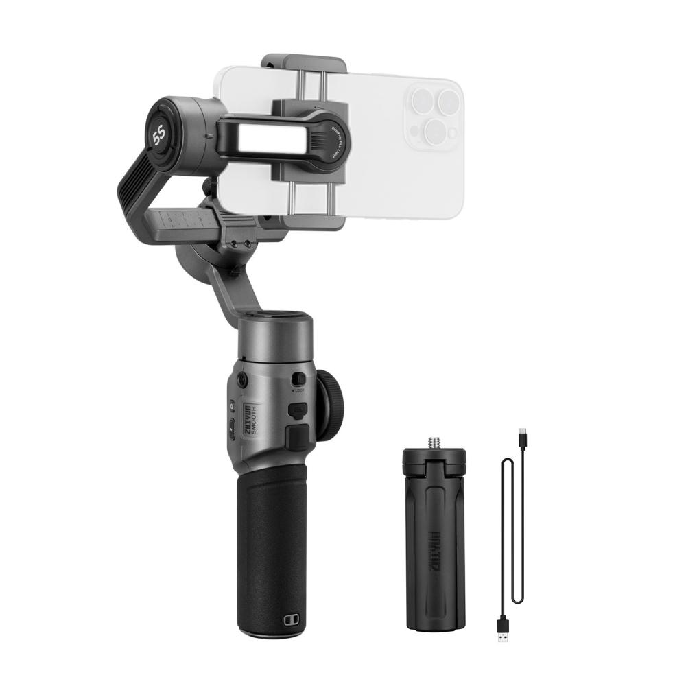 ZHIYUN SMOOTH-5S Handheld 3-Axis Gimbal Stabilizer Portable Phone Vlog Gimbal Anti-shake Stabilizer Grey |   Stabilizers & Gimbals Stabilizers & Gimbals Grey