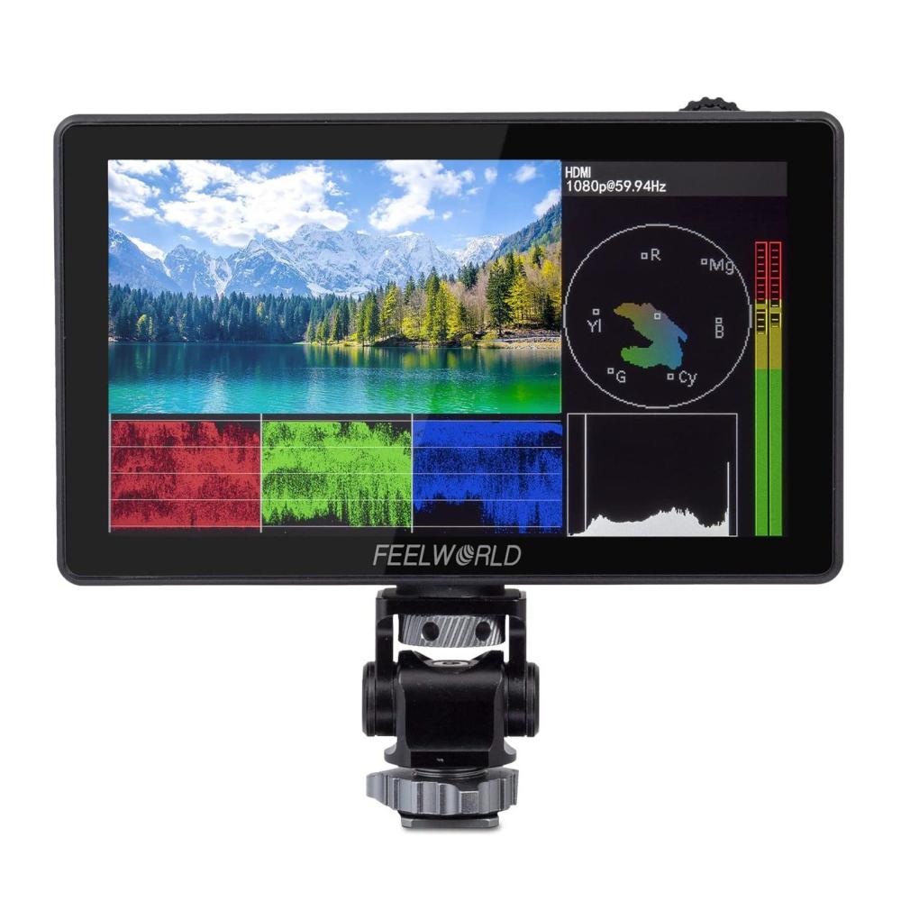 FEELWORLD LUT5 5.5 Inch DSLR Camera Field Monitor Video Monitor Black |   Video Monitors Video Monitors Black